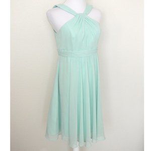 David's Bridal Mint Bridesmaid Dress Size 10